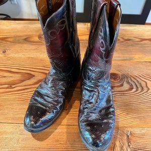 Lucchese Ostrich Men’s boots size 10 1/2 D.